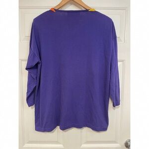 Vibrant Purple Long Sleeve Women's Top